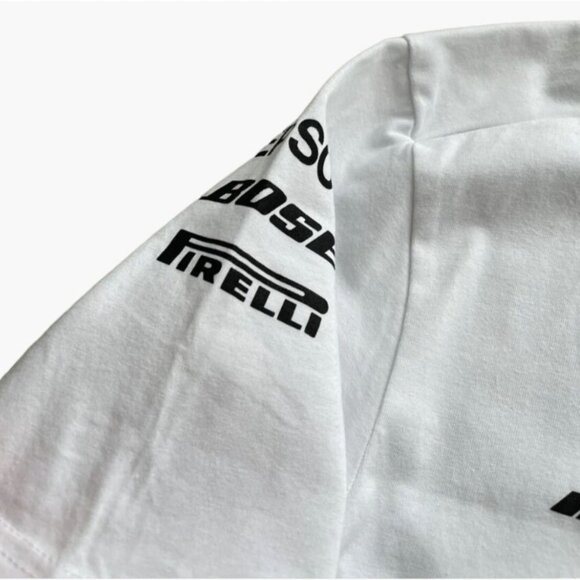 Stitched Mercedes AMG Petronas Womens 2023 Team Driver Tee White Size Medium Exc - Picture 6 of 8